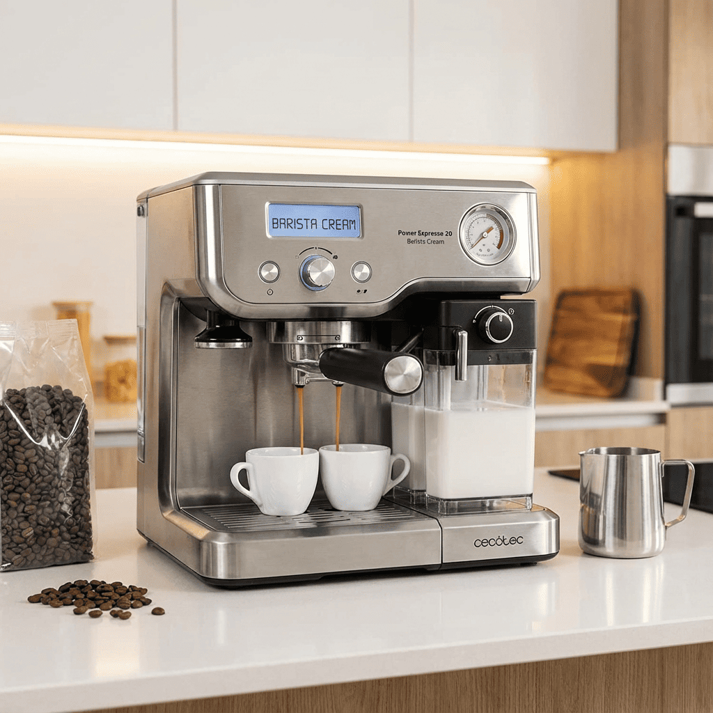 Cafetera Cecotec Power Espresso 20 Barista Cream