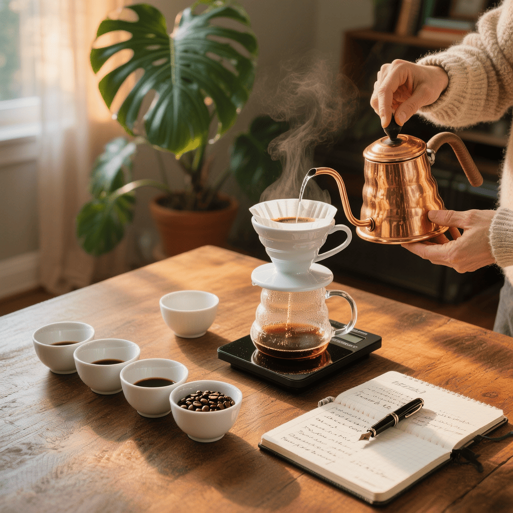 Cómo Organizar una Cata de Café en Casa para Principiantes