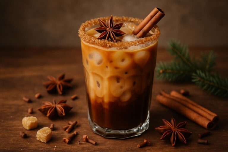 Cómo Preparar Café Helado con un Toque de Especias Navideñas