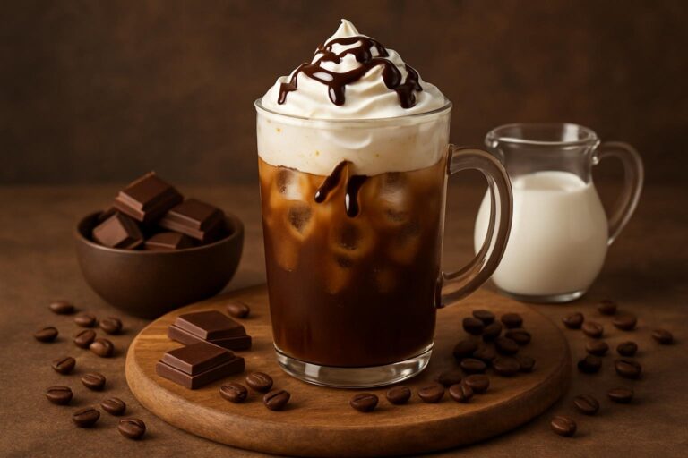 Receta Fácil de Café con Crema de Leche y Chocolate