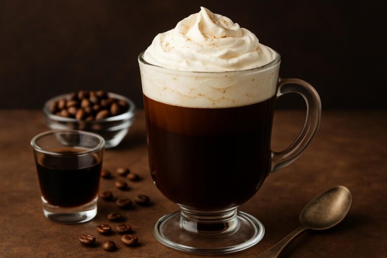 Receta de Café con Crema Batida y Licor de Café