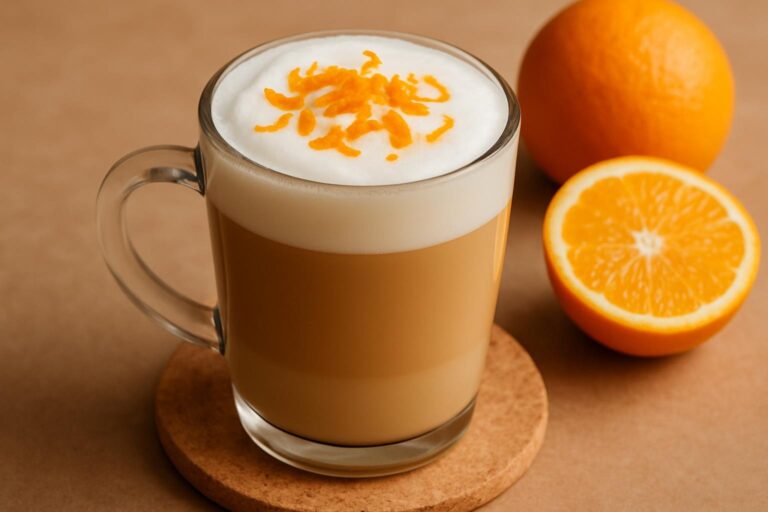 Cómo Hacer un Café Estilo Latte con Sabor a Naranja