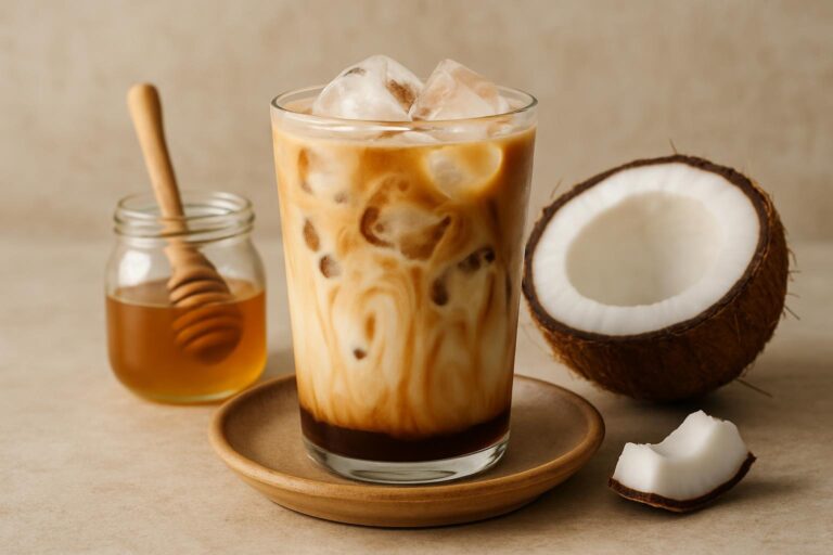 Cómo Hacer Café Helado con Leche de Coco y Miel
