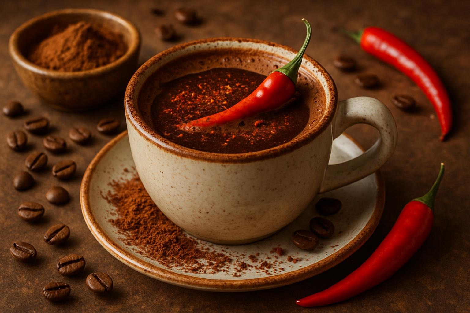 Receta de Café con Cacao y un Toque de Chile