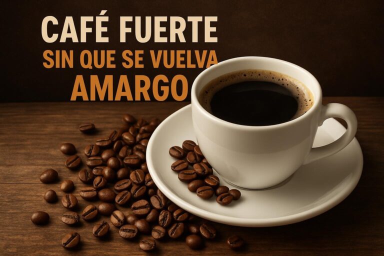 Guía para Hacer un Café Fuerte sin que se Vuelva Amargo
