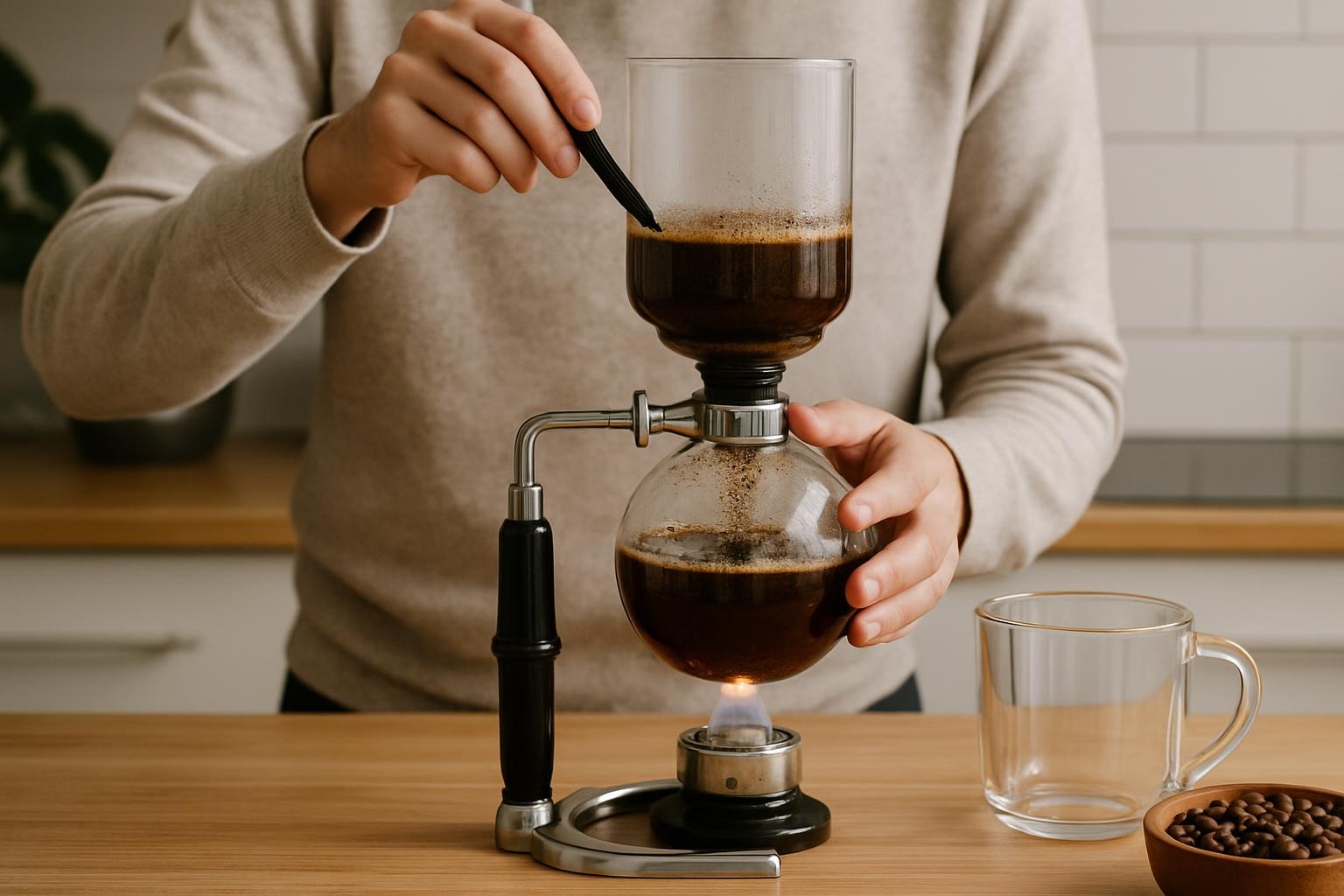 El Arte de Preparar Café con Sifón Japonés en Casa