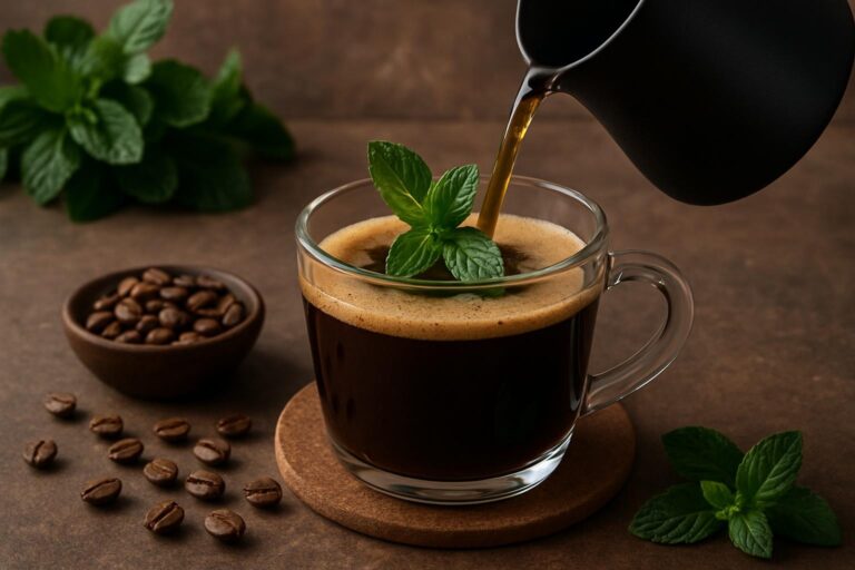 Cómo Preparar Café con un Toque de Menta Fresca