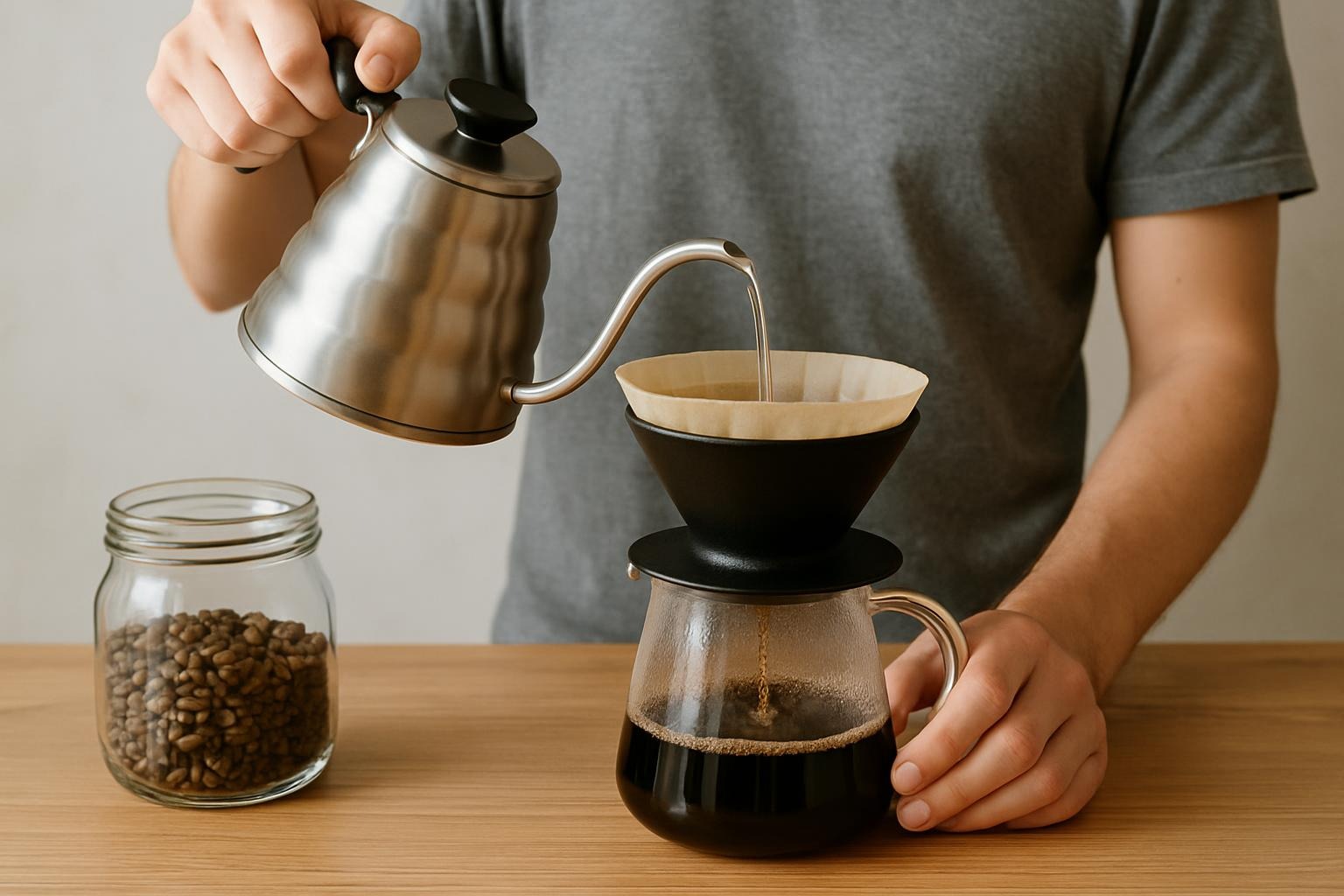 Cómo Preparar Café en una Cafetera Manual