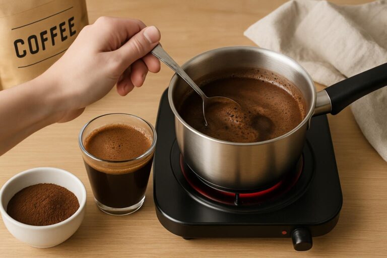 Cómo Preparar un Café Estilo Turco en Casa sin Cezve